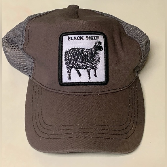 Unisex Adult One Size NOT GOORIN BROS Animal Farm Black Sheep Trucker Cap Hat - Picture 11 of 16